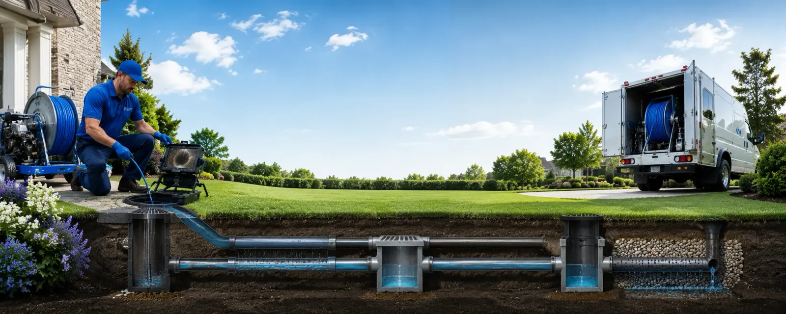Outdoor drain cleaning information for Ripley, NY